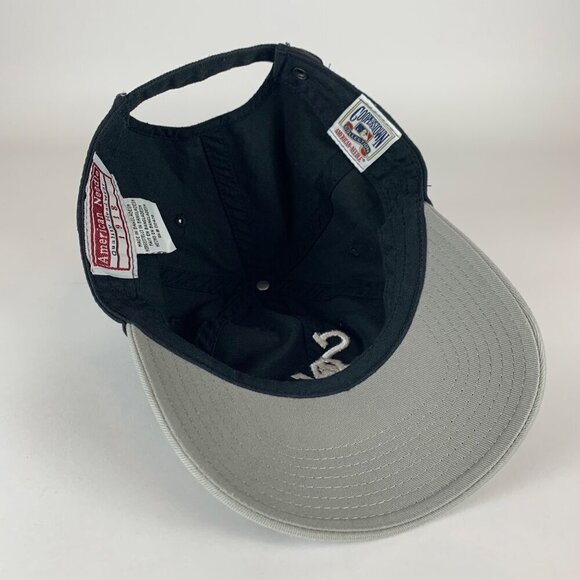 Chicago White Sox MLB Retro Black Gray American Needle Relaxed Fit Strapback Hat - Picture 4 of 6